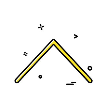 Ok simgesi tasarım vektörü