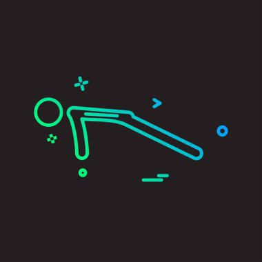 Pushup simge tasarlamak vektör