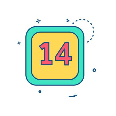 Takvim simge tasarlamak vektör 