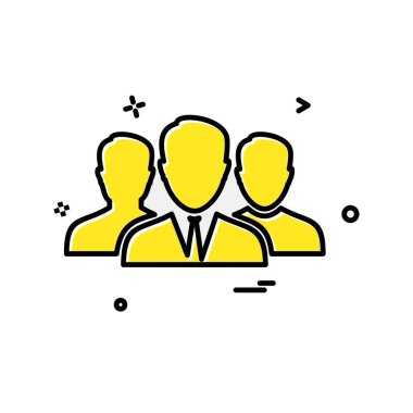 Grup avatar simge tasarım vektörü