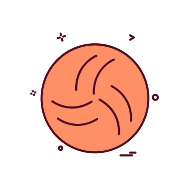 Topu simge tasarlamak vektör