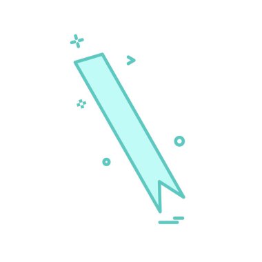 Şerit simge tasarlamak vektör