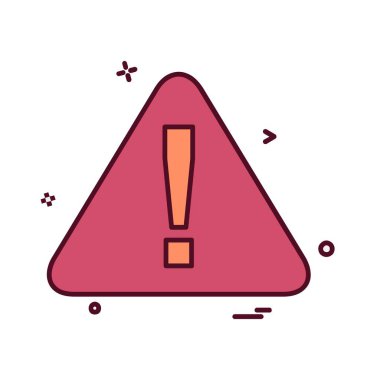 Uyarı simge tasarlamak vektör