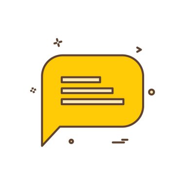  SMS sohbet simge vektör tasarımı