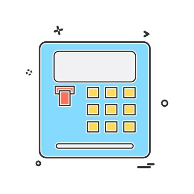 Hesap makinesi simgesi tasarım vektörü