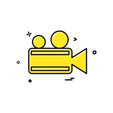 Kamera simgesi tasarım vektörü