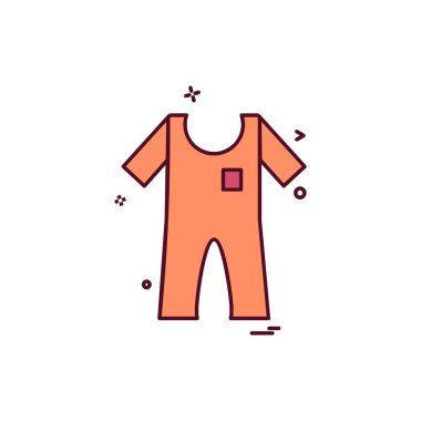 Giysi simgesi tasarım vektörü