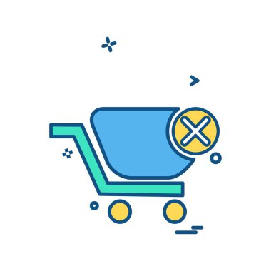 Alışveriş simge tasarlamak vektör 