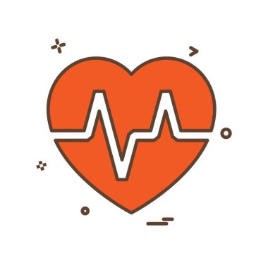 Tıbbi simge tasarım, renkli vektör çizim