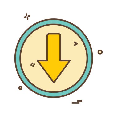 Ok simgesi tasarım vektörü