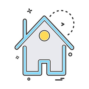 Emlak simge tasarlamak vektör