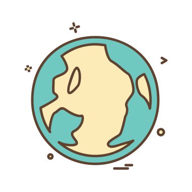 Küre simge tasarlamak vektör