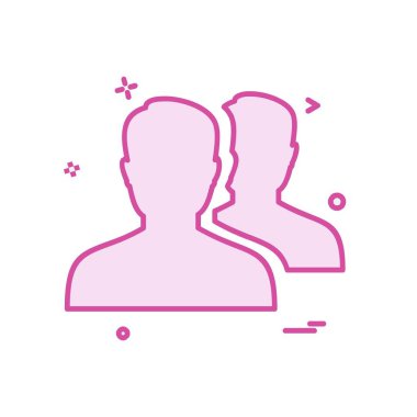 Avatar simge tasarım vektörü