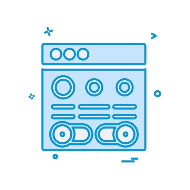 Web düzen simge tasarlamak vektör