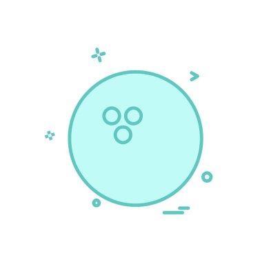 Topu simge tasarlamak vektör