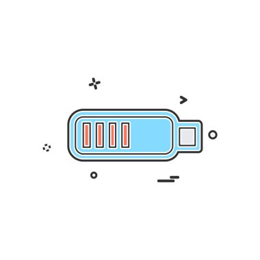 Simgesi tasarım, renkli vektör çizim İndiriyor