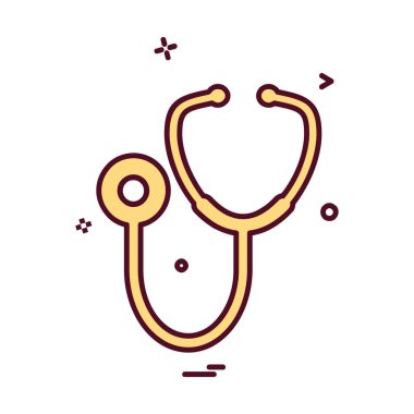 Tıbbi simge tasarım, renkli vektör çizim