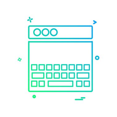 Web düzen simge tasarlamak vektör