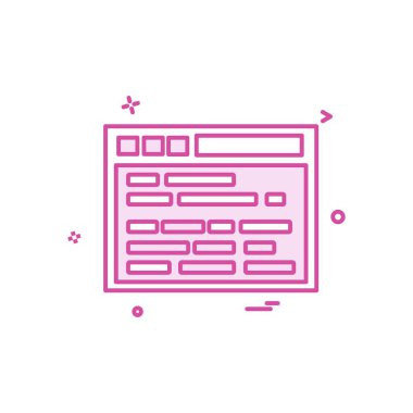 Web sitesi simge tasarlamak vektör