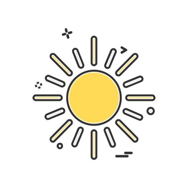 Hava simgesi tasarım vektörü