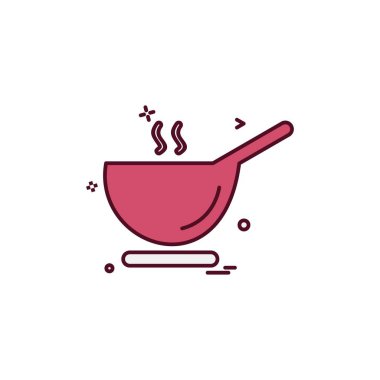 Gıda simgesi tasarım vektörü