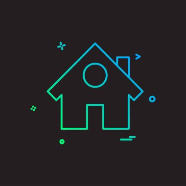 Ev simgesi tasarım vektörü