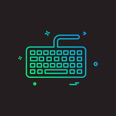 Anahtar kurulu simge tasarlamak vektör