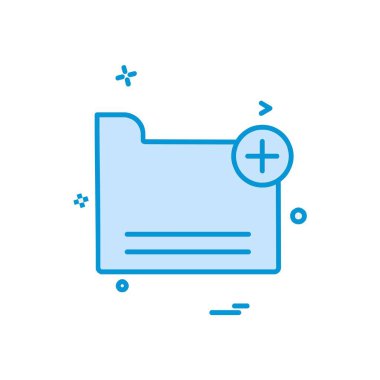 Klasör simge tasarlamak vektör