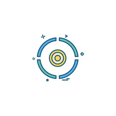 Hedef simge tasarlamak vektör