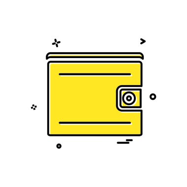 m-cüzdan simgesi tasarım, vektör çizim