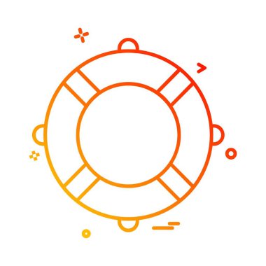 Yüzme simgesi tasarım vektörü 