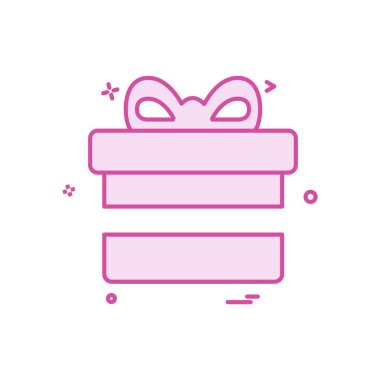 Giftbox simge tasarlamak vektör