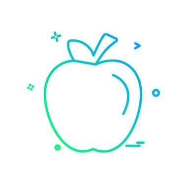 Apple simge tasarım vektörü