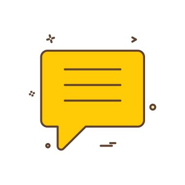 sohbet konuşmak kabarcık simge vektör tasarımı