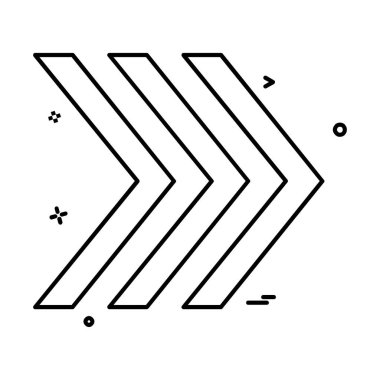 Doğru simgesi tasarım, renkli vektör çizim