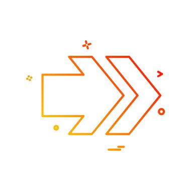 Sağ ok simge tasarlamak vektör