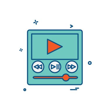 Ortam ve Kamera simgesi tasarım vektörü 