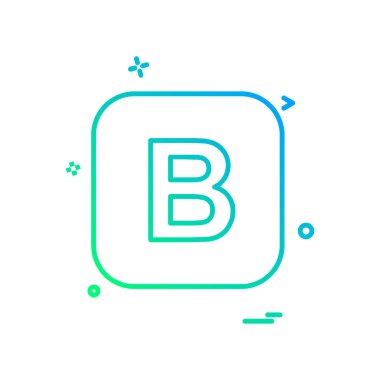 İngilizce alfabe simge tasarlamak vektör 