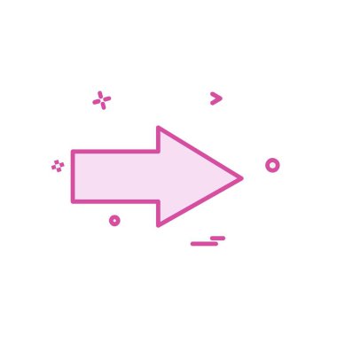 Ok simgesi tasarım vektörü