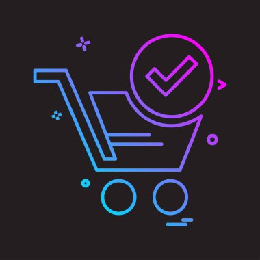 Alışveriş simge tasarlamak vektör 