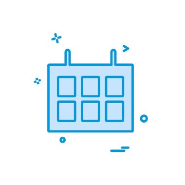 Takvim simgesi tasarım vektörü