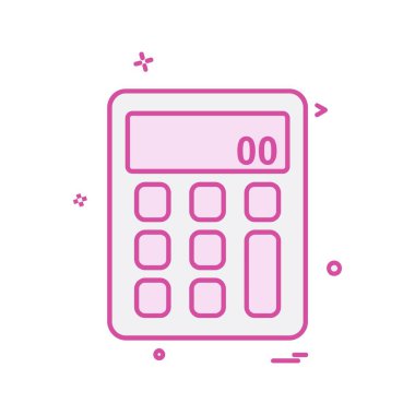 Hesap makinesi simgesi tasarım vektörü