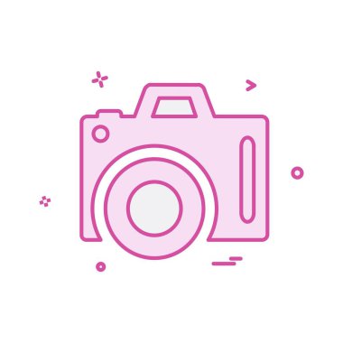 Kamera simgesi tasarım vektörü