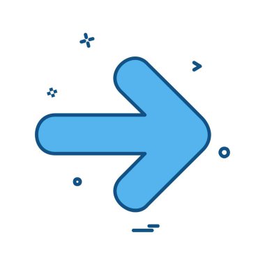 Ok simgesi tasarım vektörü