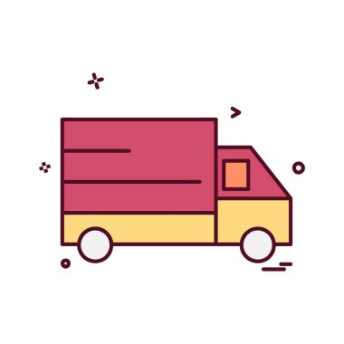 Kamyon simgesi tasarım vektörü