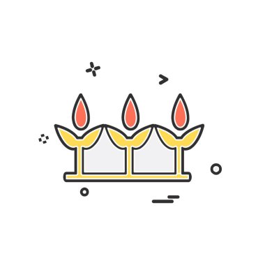 Çiçekler simge tasarlamak vektör