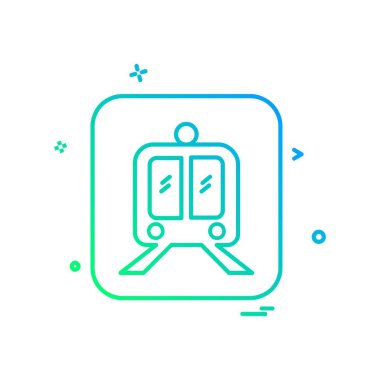 Tren simge tasarlamak vektör