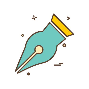 Kalem simge tasarlamak vektör