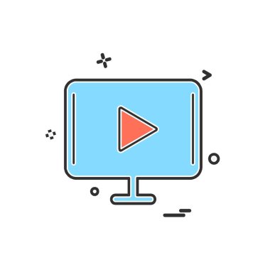 Bilgisayar simgesi tasarım vektörü