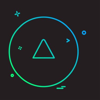 Yukarı ok simgesi tasarım vektörü